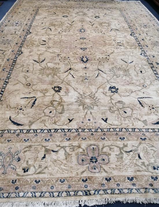 Ziegler-style  ivory ground carpet